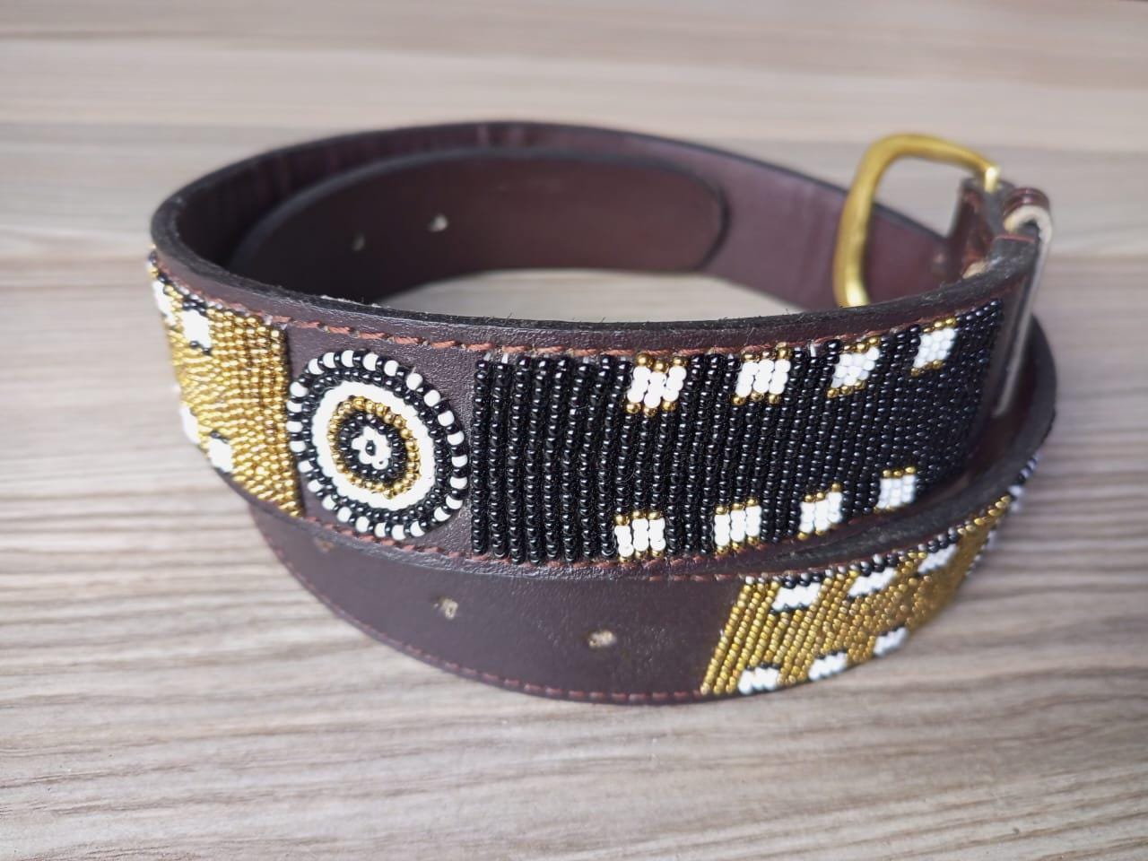 Maasai belt, Leather belt, Beaded belt, Handmade belt, Christmas gifts for loved ones African beaded belt, unisex belt, Casual belt, Boho
