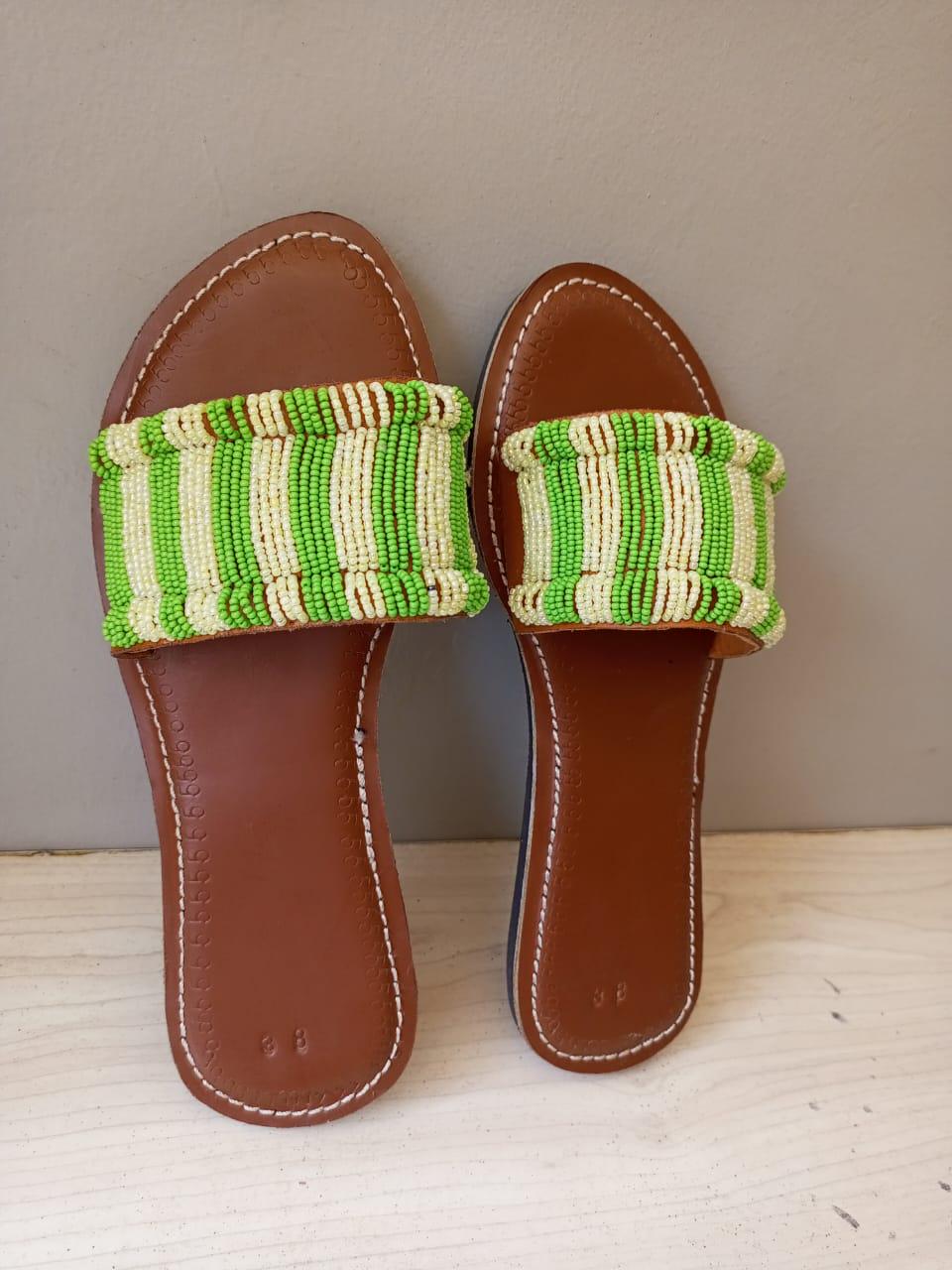 CUSTOMIZED African beaded sandals, summer sandals, Christmas gift for her,mom gift,beach sandals, leather sandals,