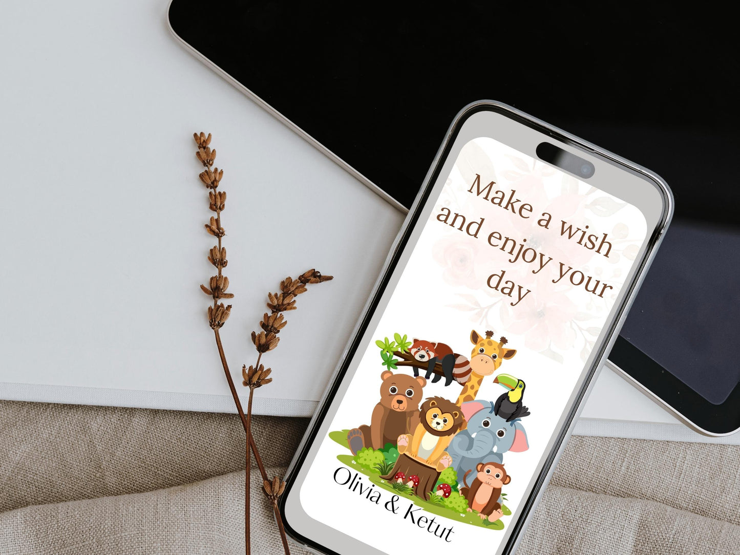 Digital Birthday Card - Instant Download - Cute & Creative Birthday E-Card - No Customization - Perfect for Any Age. single-side digital