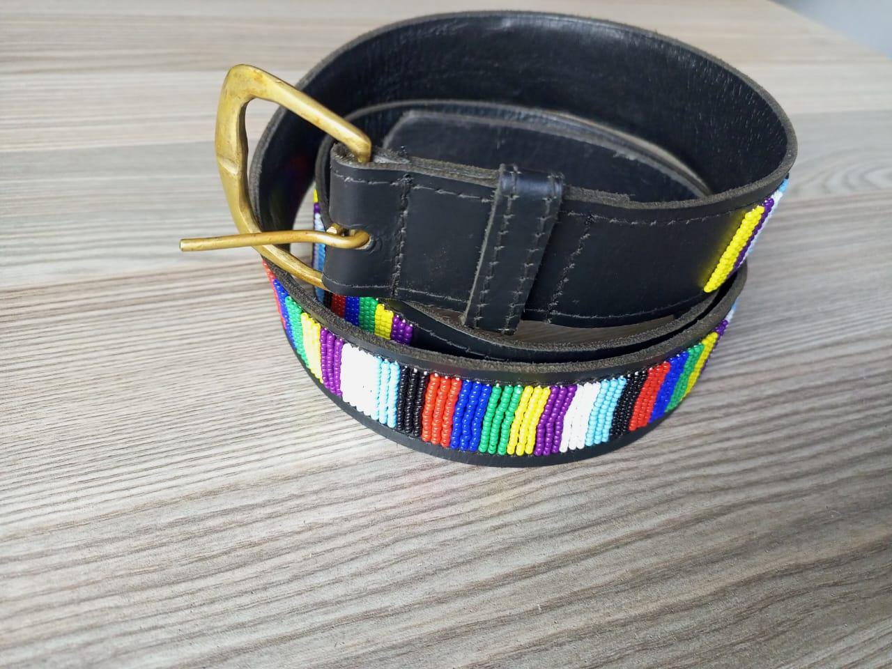 Maasai belt, Leather belt, Beaded belt, Handmade belt, Christmas gifts for loved ones African beaded belt, unisex belt, Casual belt, Boho