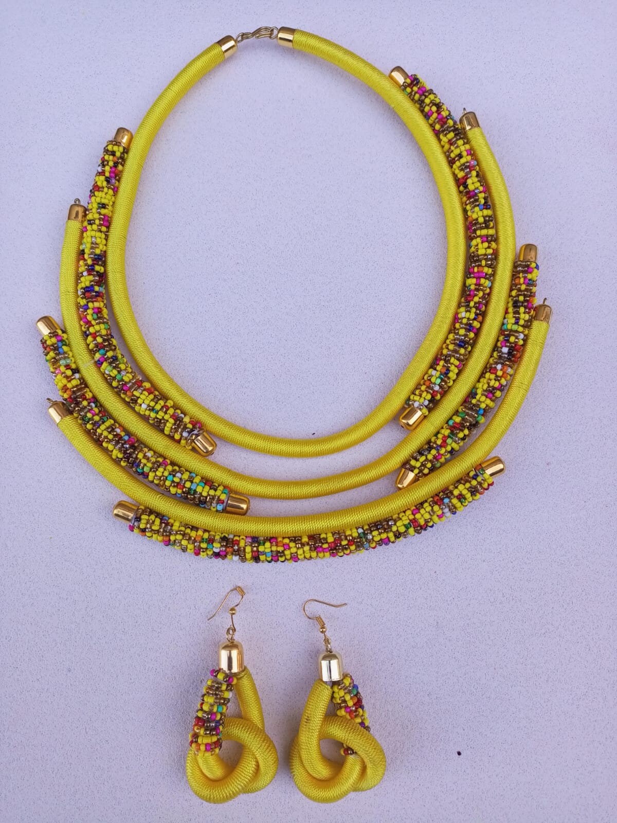 Boho Statement Jewelry/Colorful Seed Bead Necklace/Layered Necklace for Women/Gift for Her/Handmade Beaded Necklace/gift for women