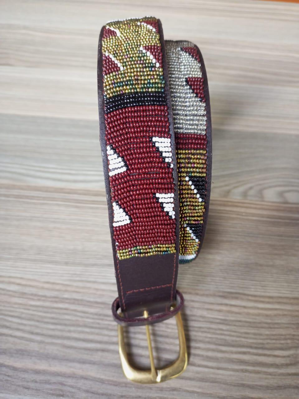 Maasai belt, Leather belt, Beaded belt, Handmade belt, Christmas gifts for loved ones African beaded belt, unisex belt, Casual belt, Boho
