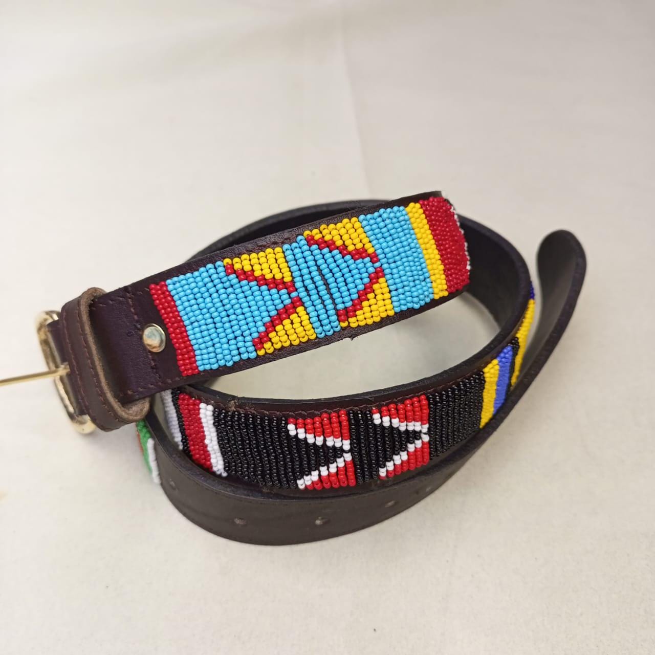 Maasai belt, Leather belt, Beaded belt, Handmade belt, Christmas gifts for loved ones African beaded belt, unisex belt, Casual belt, Boho