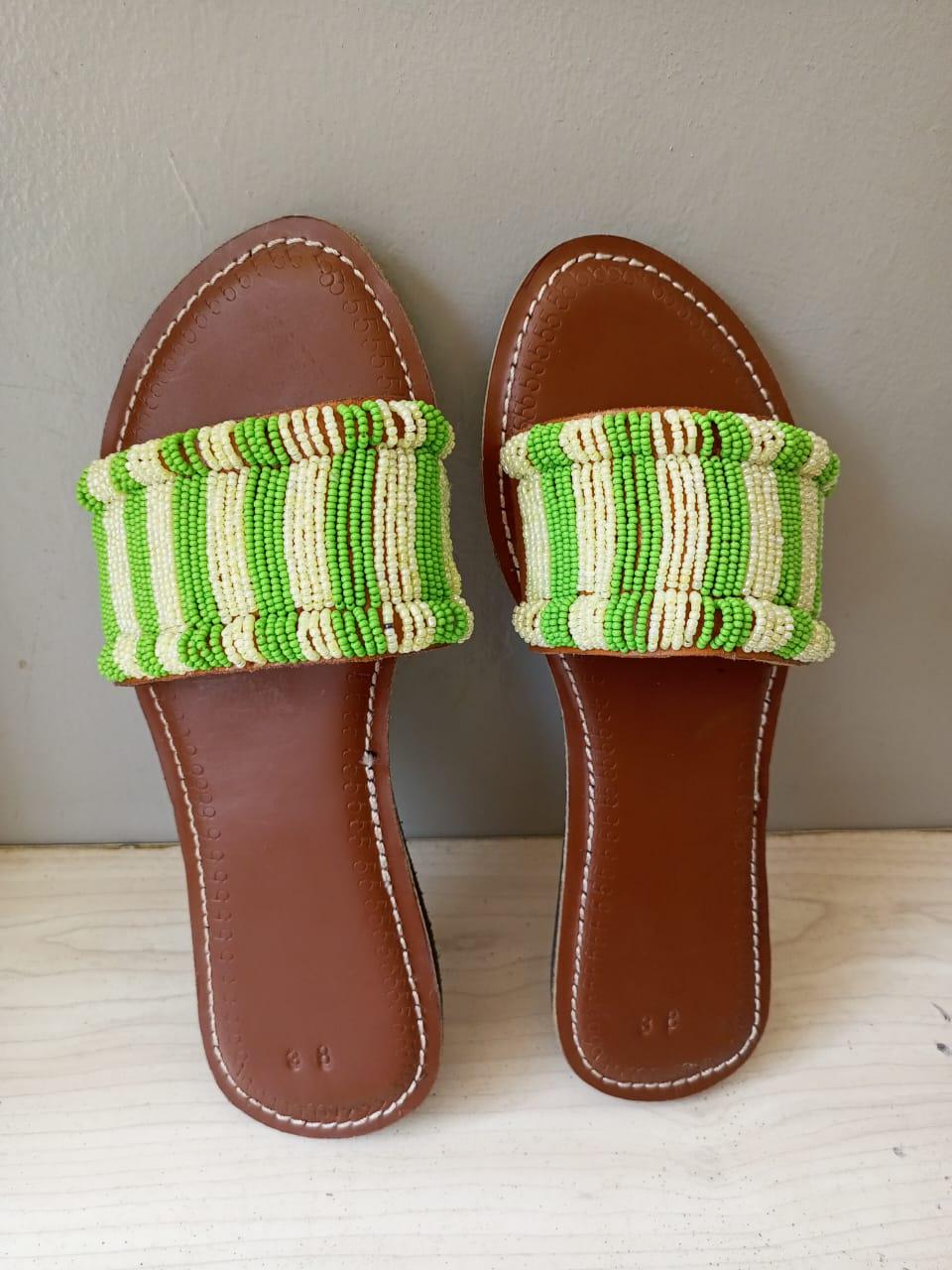 CUSTOMIZED African beaded sandals, summer sandals, Christmas gift for her,mom gift,beach sandals, leather sandals,