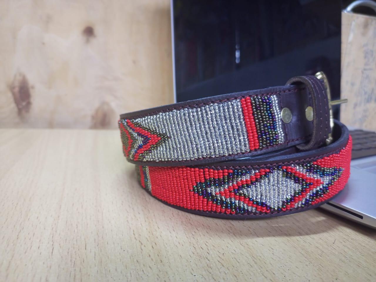 Maasai belt, Leather belt, Beaded belt, Handmade belt, Christmas gifts for loved ones African beaded belt, unisex belt, Casual belt, Boho