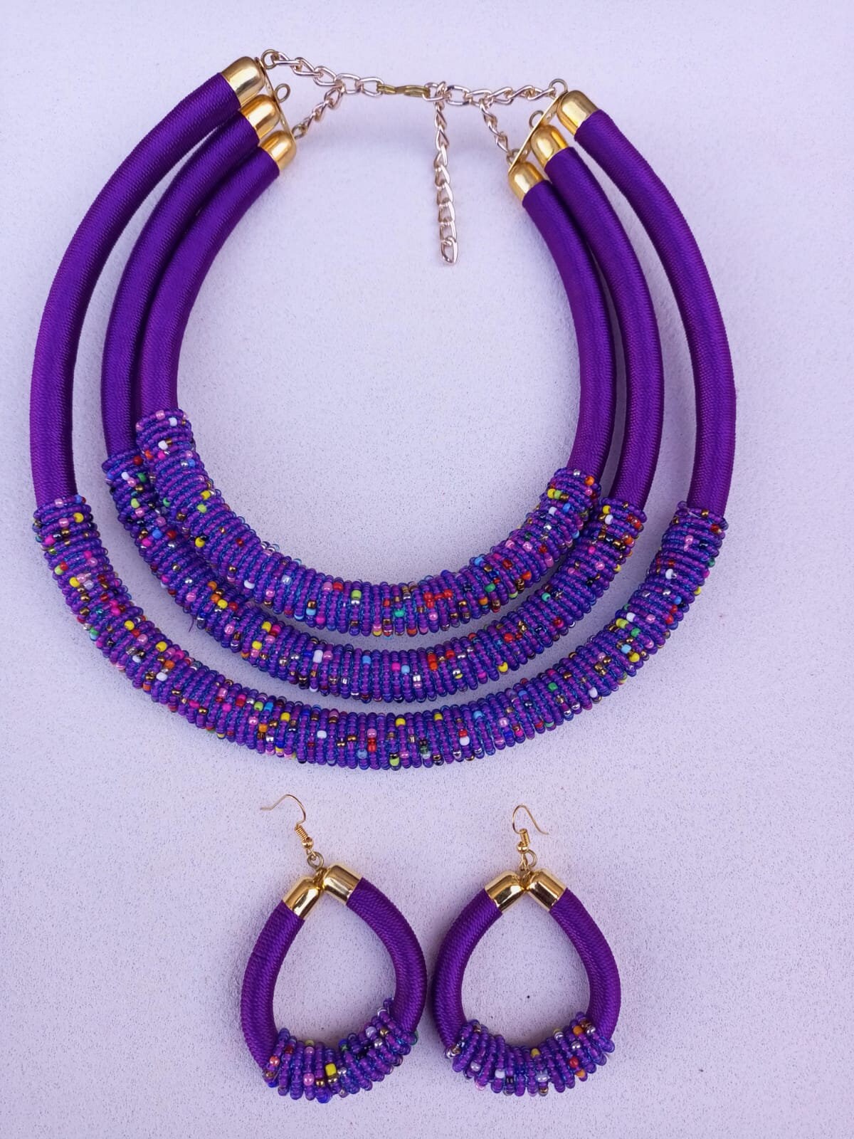 Boho Statement Jewelry/Colorful Seed Bead Necklace/Layered Necklace for Women/Gift for Her/Handmade Beaded Necklace/gift for women