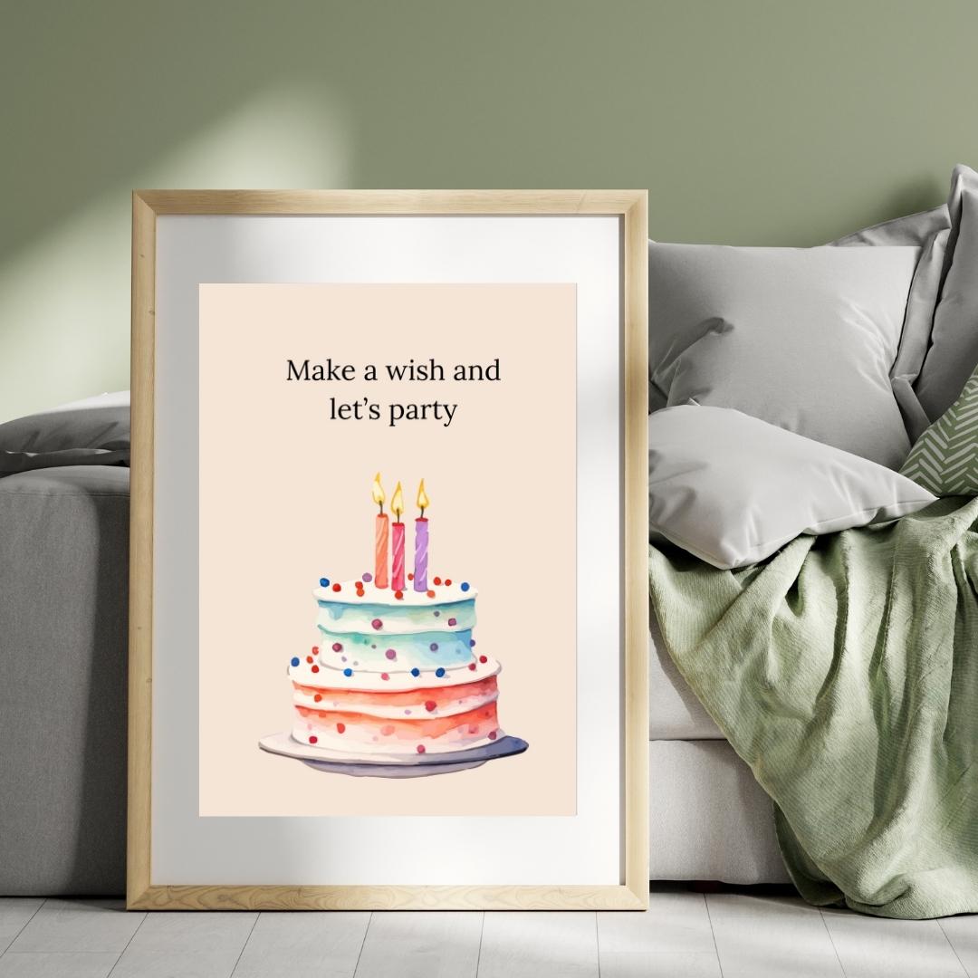 Digital Birthday Card - Instant Download - Cute & Creative Birthday E-Card - No Customization - Perfect for Any Age. single-sided digita