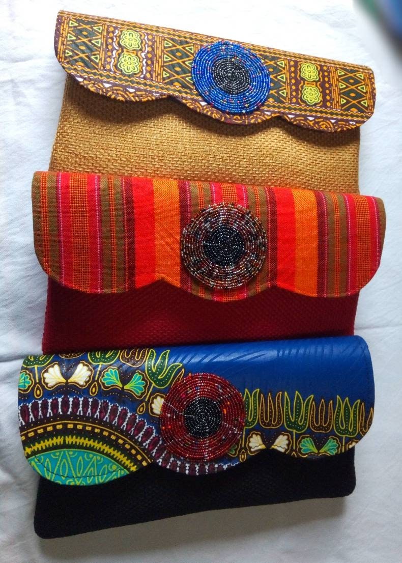 set of 3 African purses, bags,African print bag, women purses , gift for her, christmas gift for loved ones,clutch bags, mother's day gift
