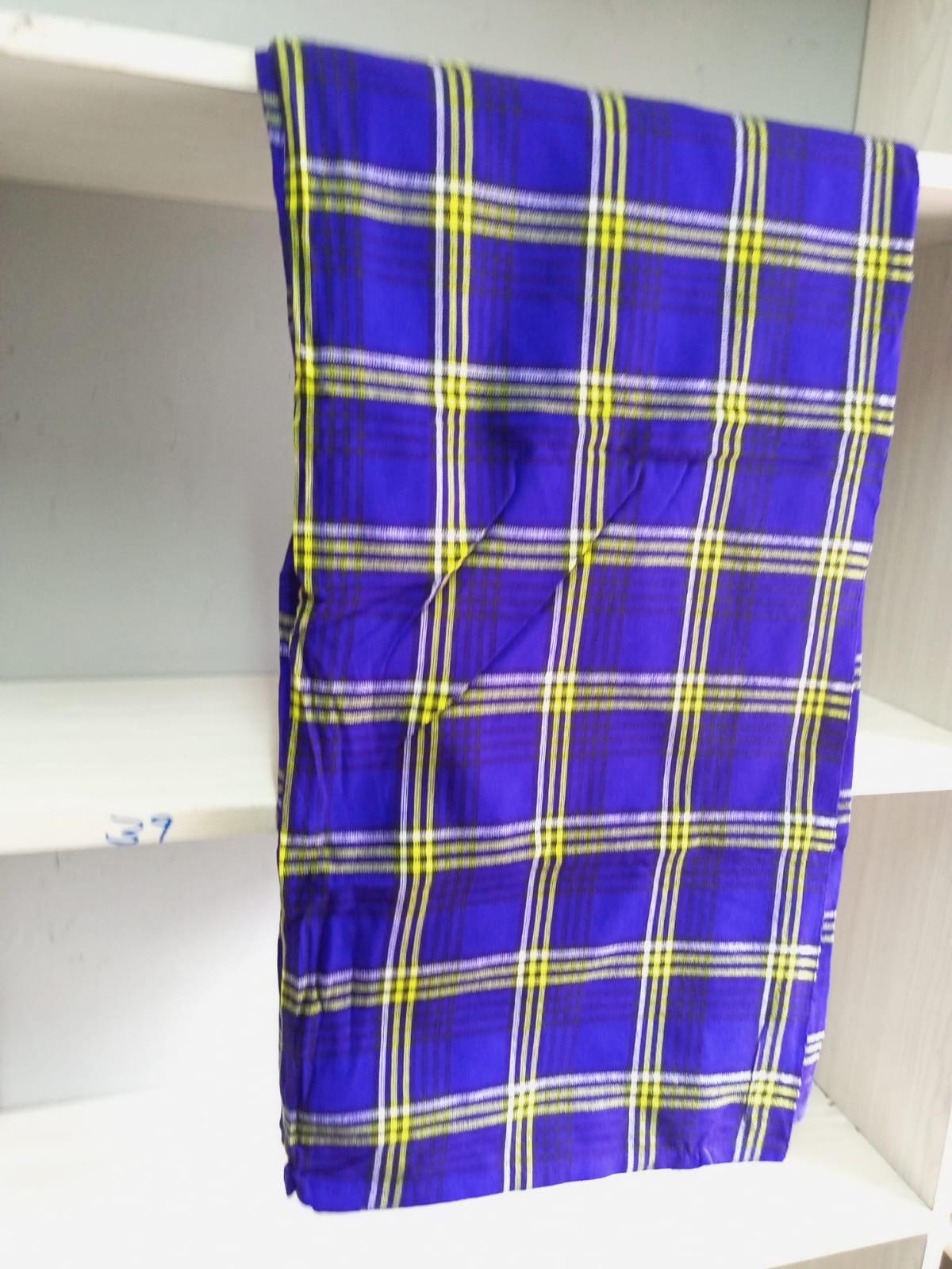 Authentic Maasai Shuka Blanket - Traditional African Tribal Wrap, Red Plaid Safari Blanket for Home Décor or Outdoor Adventures
