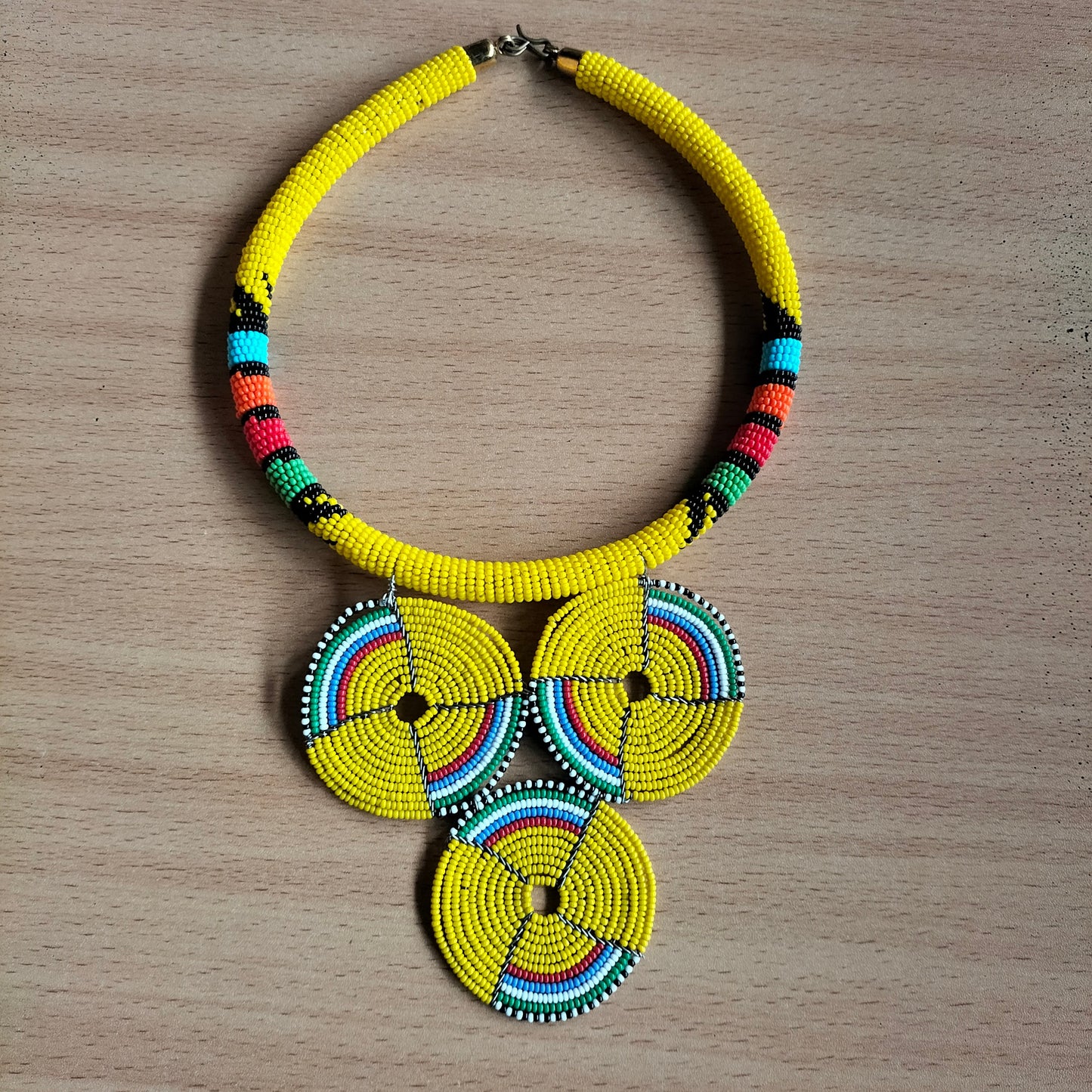 Boho Statement Jewelry/Colorful Seed Bead Necklace/Layered Necklace for Women/Gift for Her/Handmade Beaded Necklace/gift for women