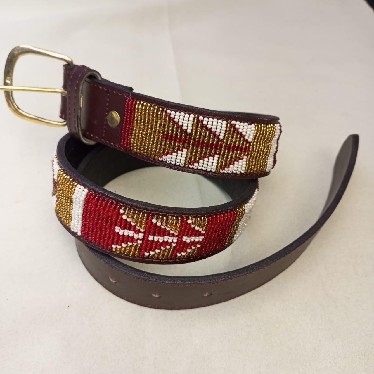 Maasai belt, Leather belt, Beaded belt, Handmade belt, Christmas gifts for loved ones African beaded belt, unisex belt, Casual belt, Boho