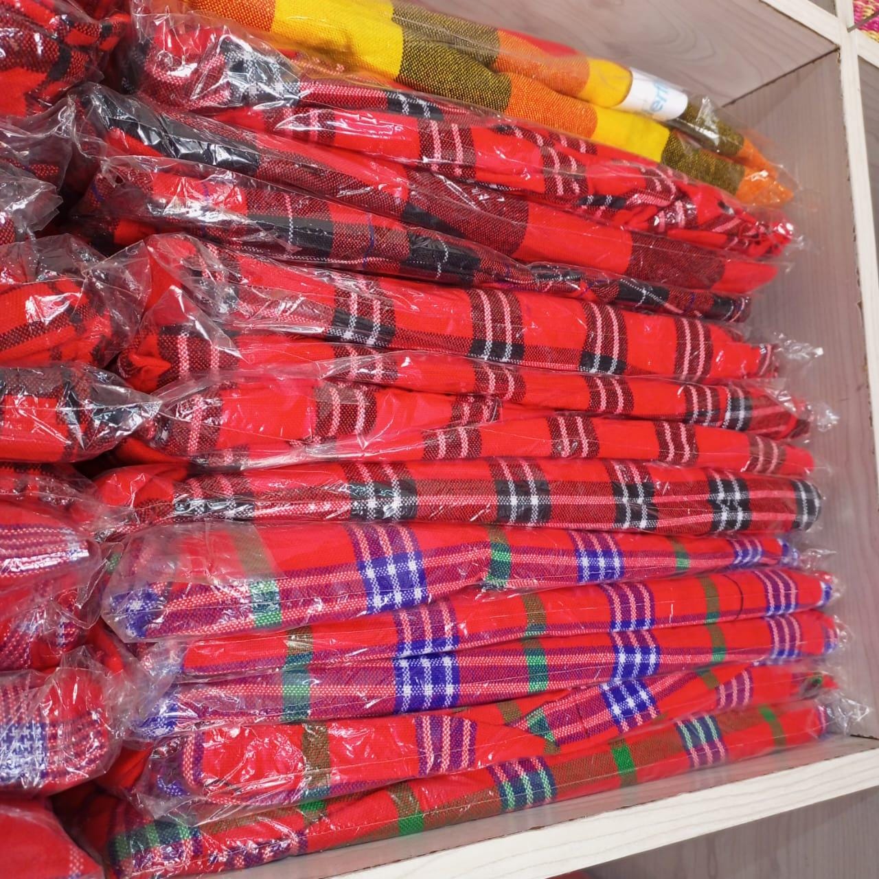 Authentic Maasai Shuka Blanket - Traditional African Tribal Wrap, Red Plaid Safari Blanket for Home Décor or Outdoor Adventures wholesale