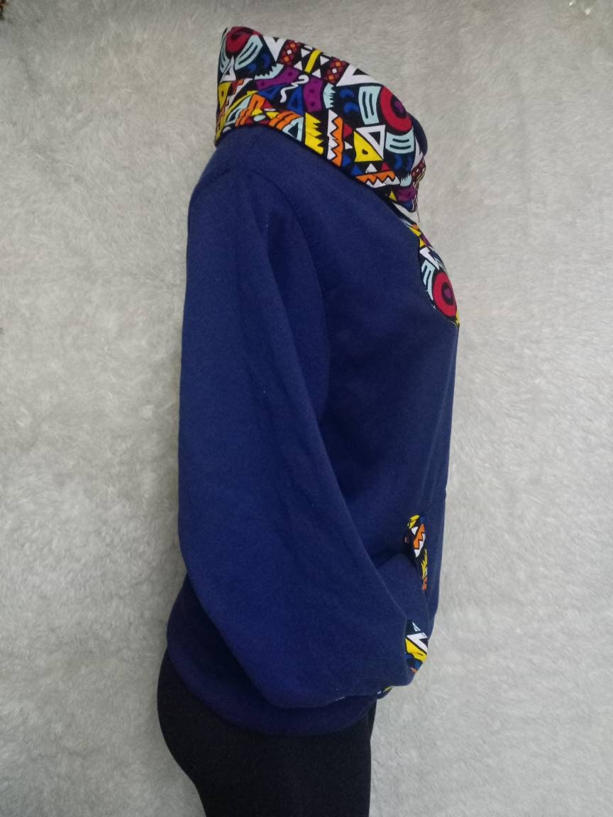 African unisex hood/Handmade Custom Winter Hood/Warm jacket/Custom Winter Hood/Personalized Winter hood /christmass gift