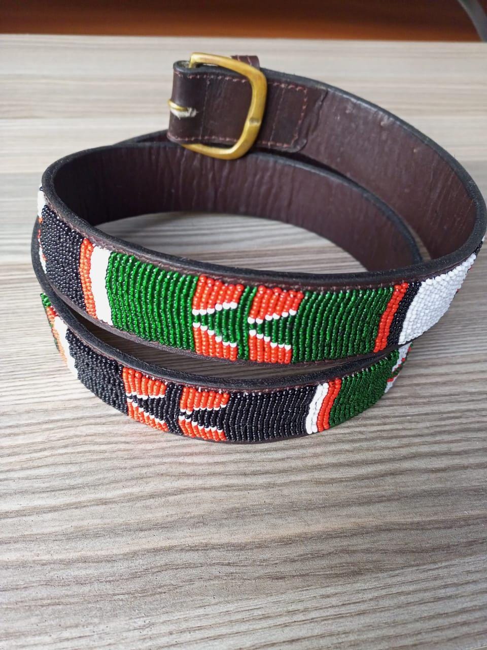 Maasai belt, Leather belt, Beaded belt, Handmade belt, Christmas gifts for loved ones African beaded belt, unisex belt, Casual belt, Boho