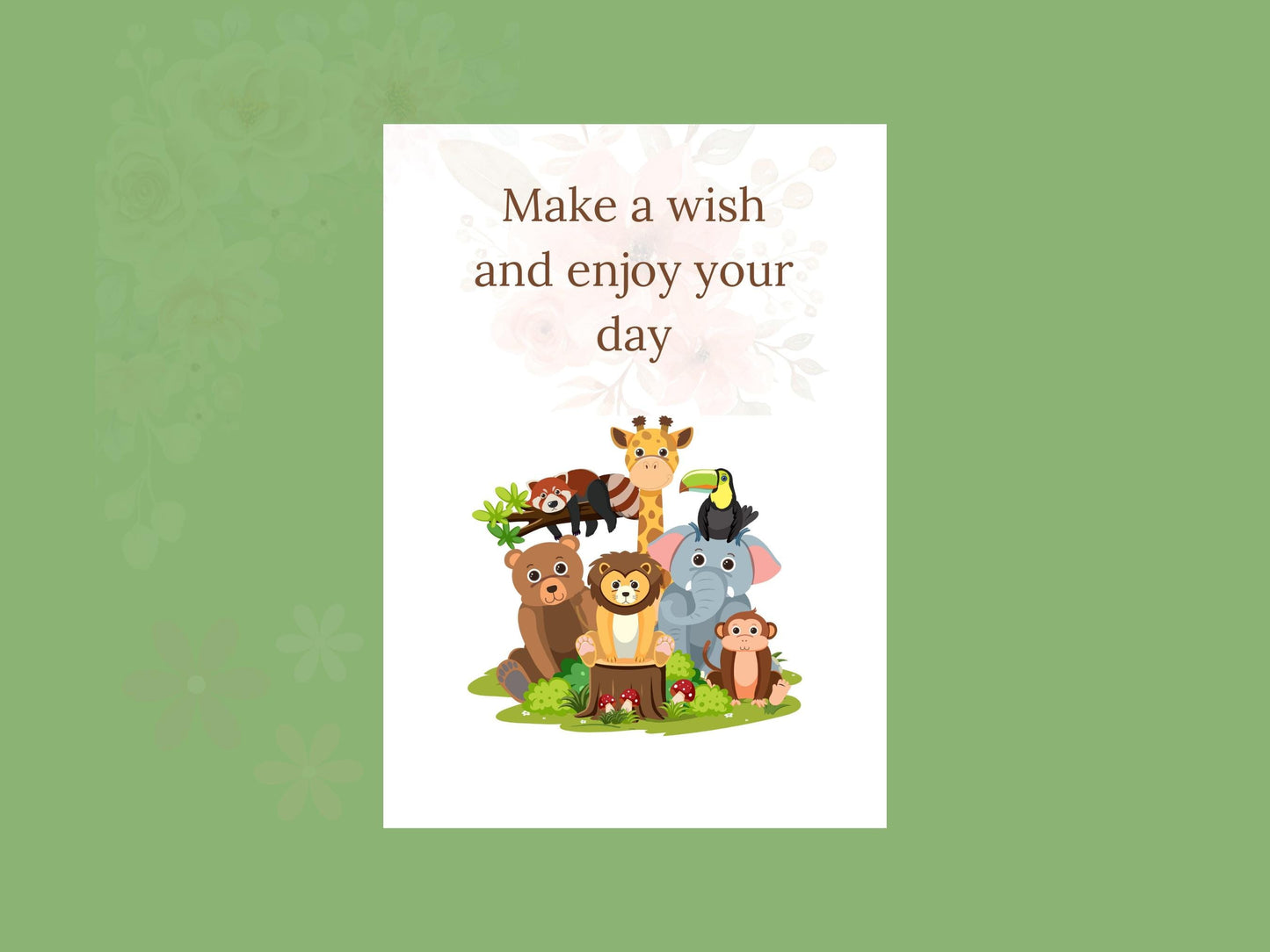 Digital Birthday Card - Instant Download - Cute & Creative Birthday E-Card - No Customization - Perfect for Any Age. single-side digital
