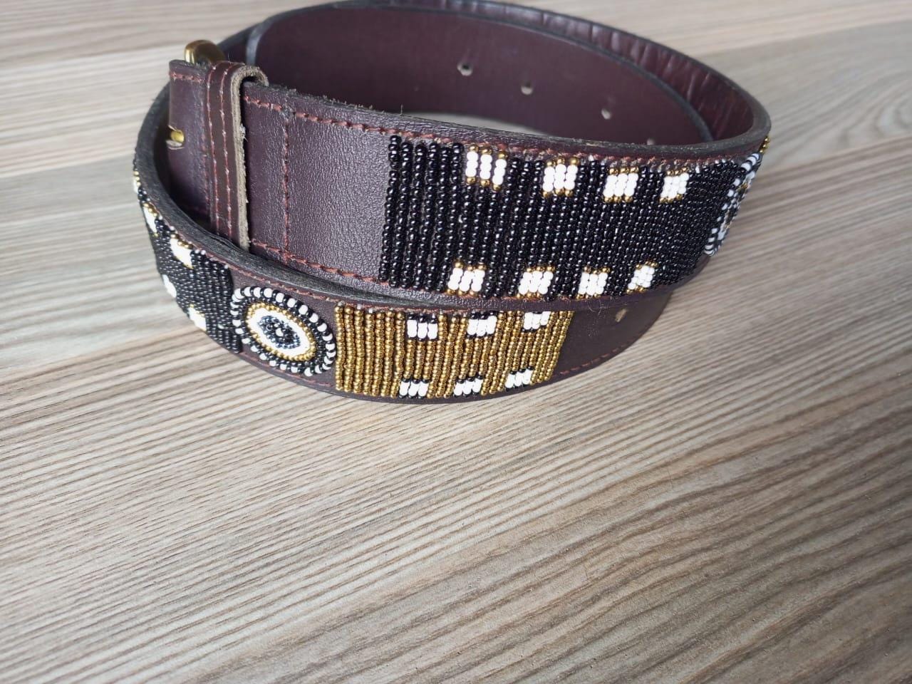 Maasai belt, Leather belt, Beaded belt, Handmade belt, Christmas gifts for loved ones African beaded belt, unisex belt, Casual belt, Boho