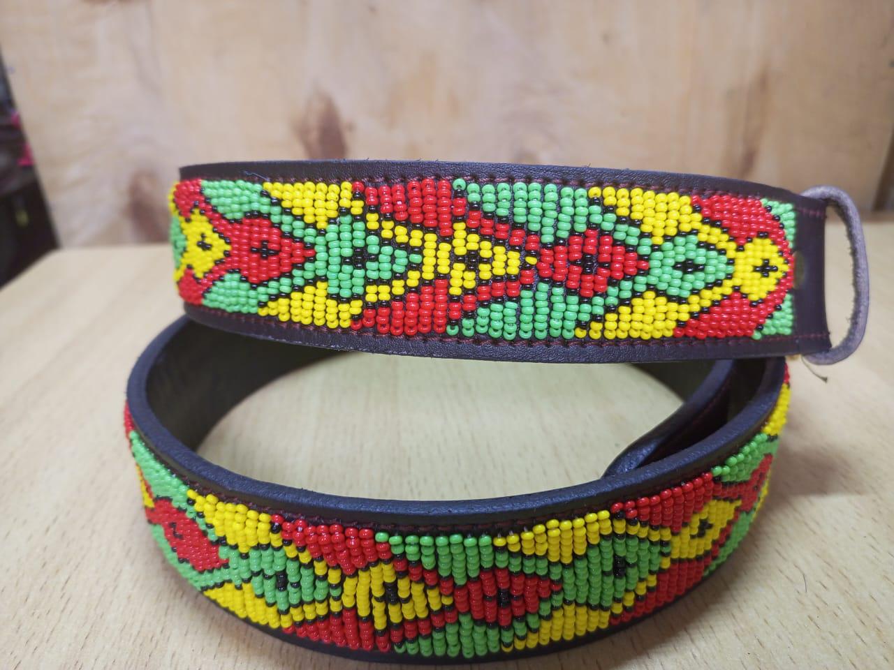 Maasai belt, Leather belt, Beaded belt, Handmade belt, Christmas gifts for loved ones African beaded belt, unisex belt, Casual belt, Boho