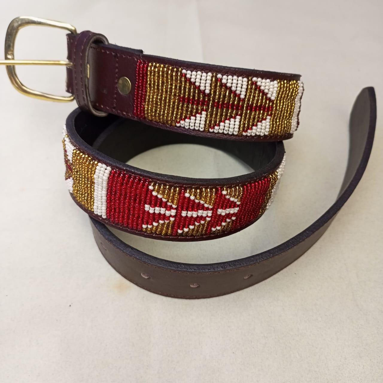 Maasai belt, Leather belt, Beaded belt, Handmade belt, Christmas gifts for loved ones African beaded belt, unisex belt, Casual belt, Boho