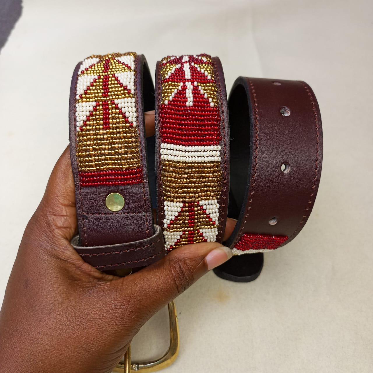 Maasai belt, Leather belt, Beaded belt, Handmade belt, Christmas gifts for loved ones African beaded belt, unisex belt, Casual belt, Boho