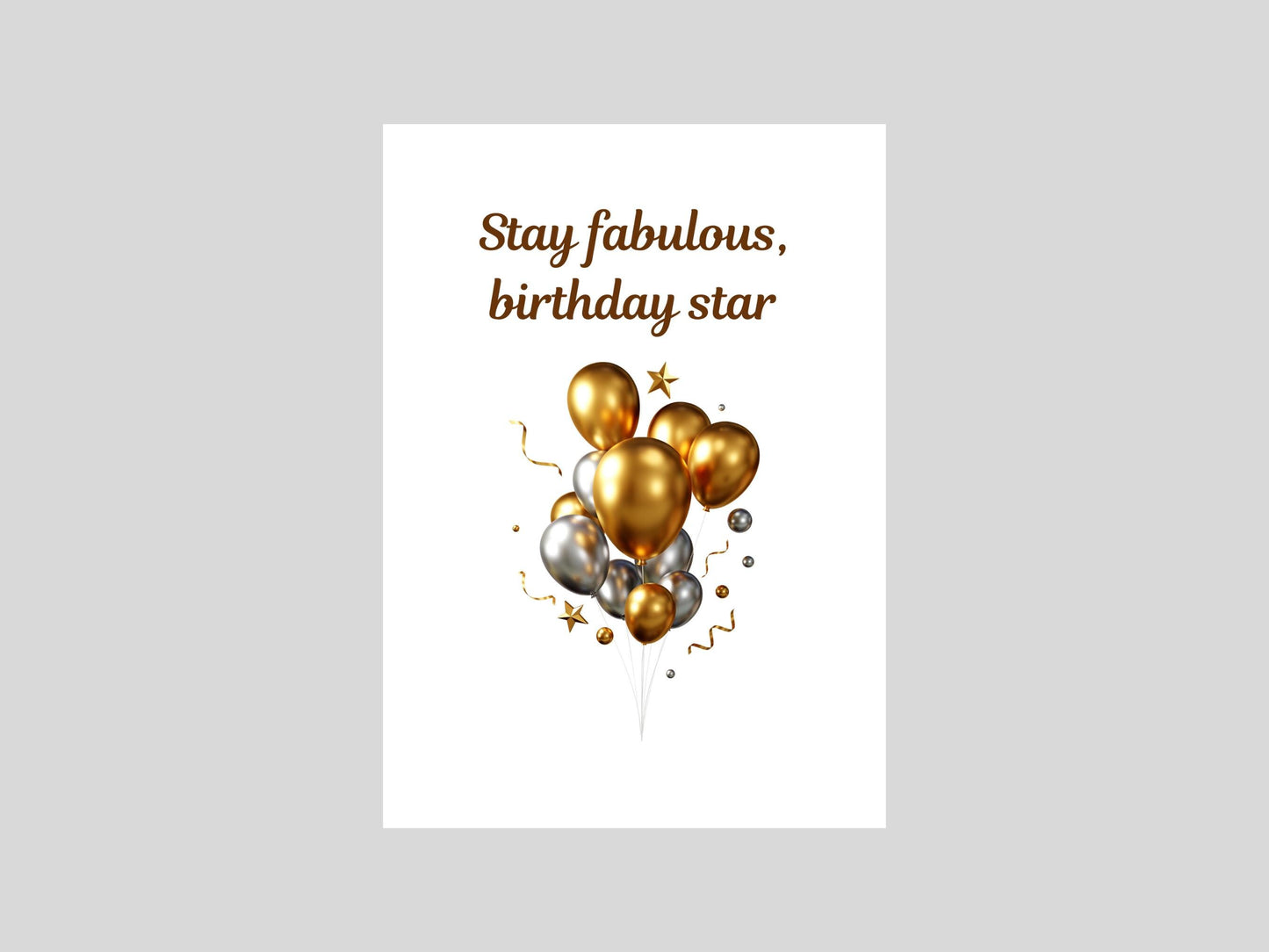 Digital Birthday Card - Instant Download - Cute & Creative Birthday E-Card - No Customization - Perfect for Any Age. single-sided digital