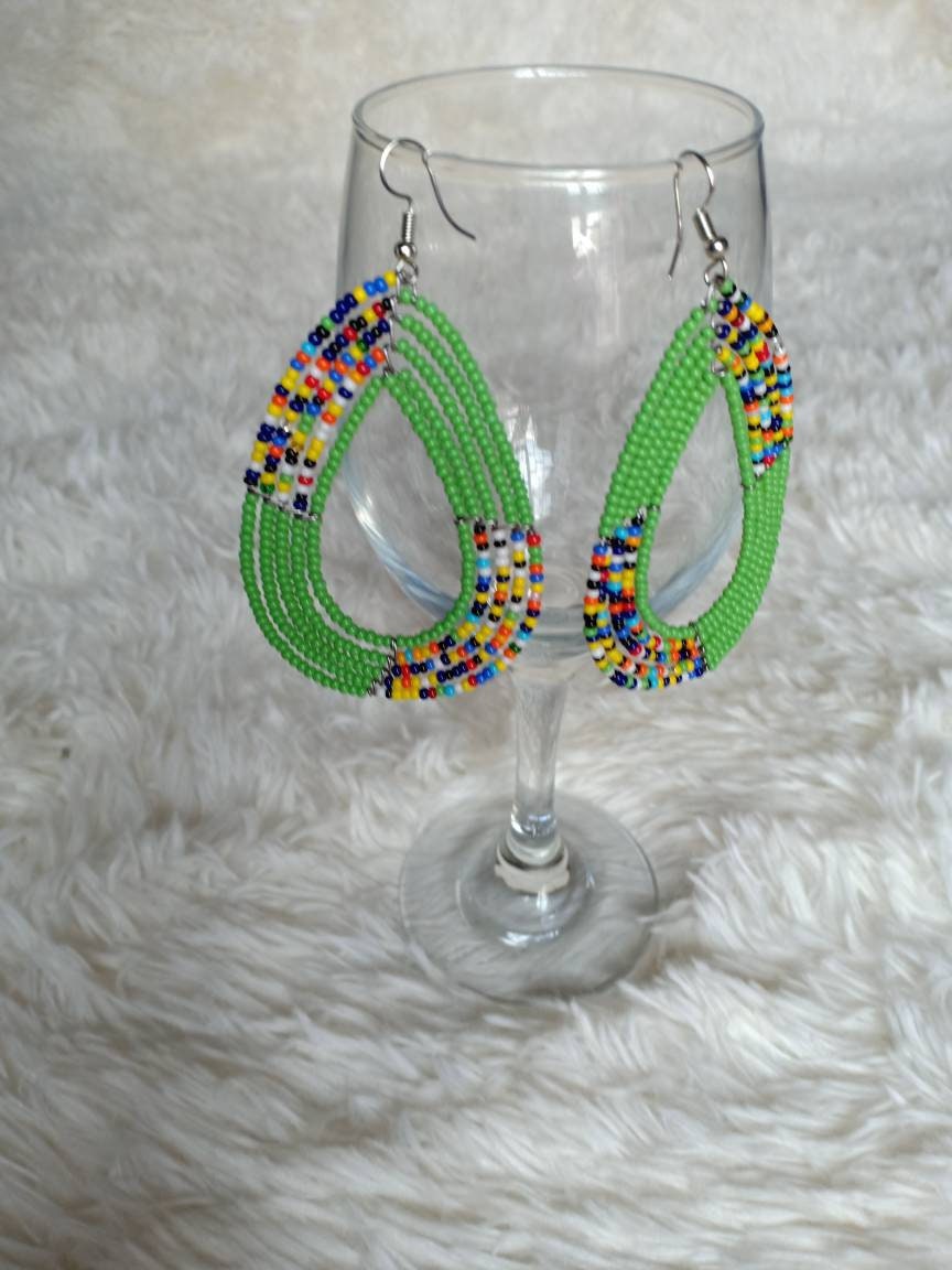 Colorful Boho Style Jewelry/Seed Bead Dangle Earrings for women/Lightweight & Trendy Giftgift for women