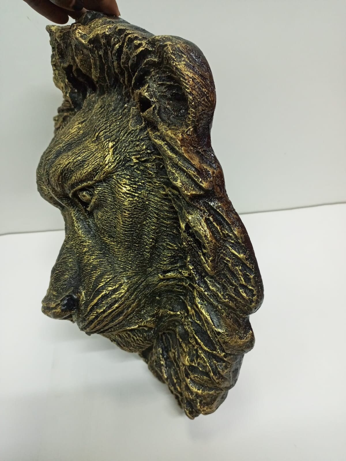 Handmade Lion Head Wall Art/Fiber Lion Sculpture/Unique African Safari Decor/Boho Jungle Theme/Animal Wall Art/Wildlife Home Decor
