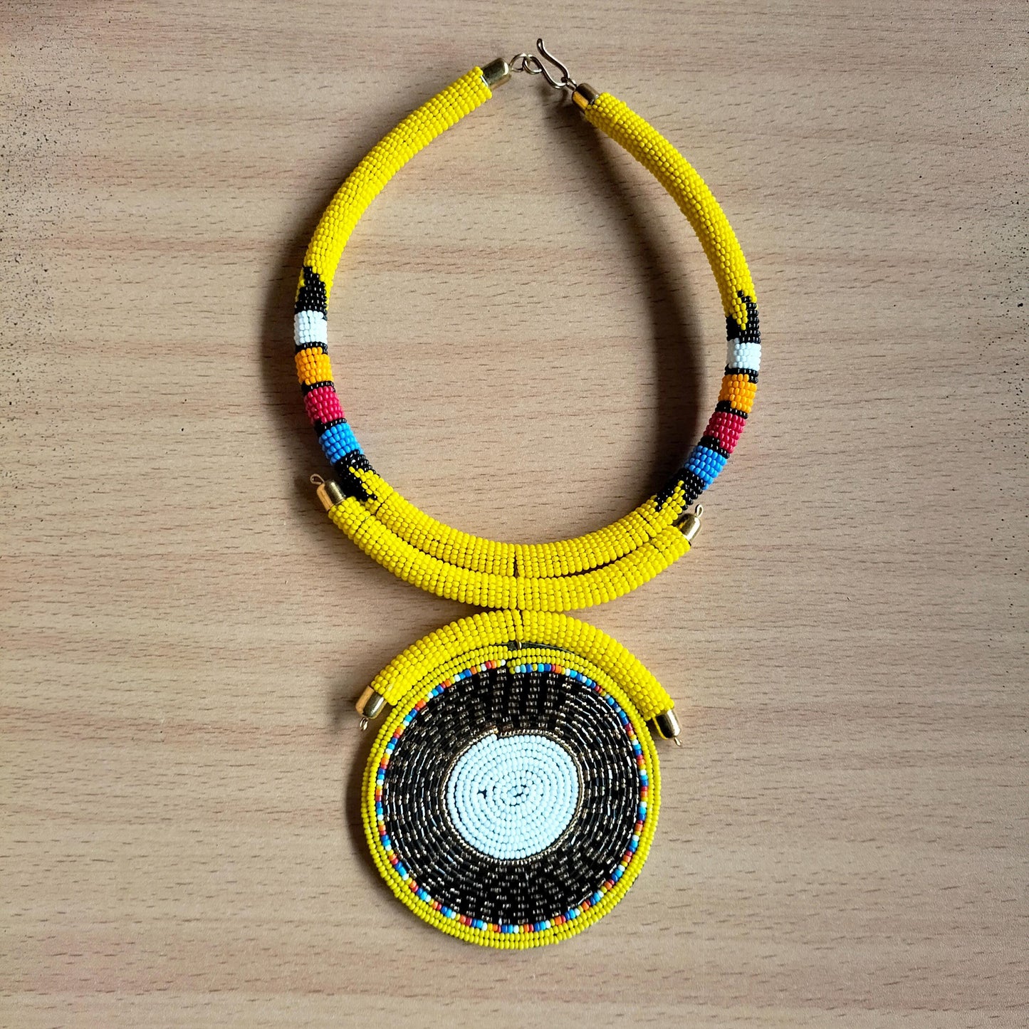 Boho Statement Jewelry/Colorful Seed Bead Necklace/Layered Necklace for Women/Gift for Her/Handmade Beaded Necklace/gift for women