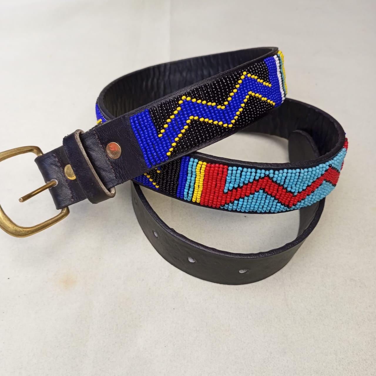 Maasai belt, Leather belt, Beaded belt, Handmade belt, Christmas gifts for loved ones African beaded belt, unisex belt, Casual belt, Boho