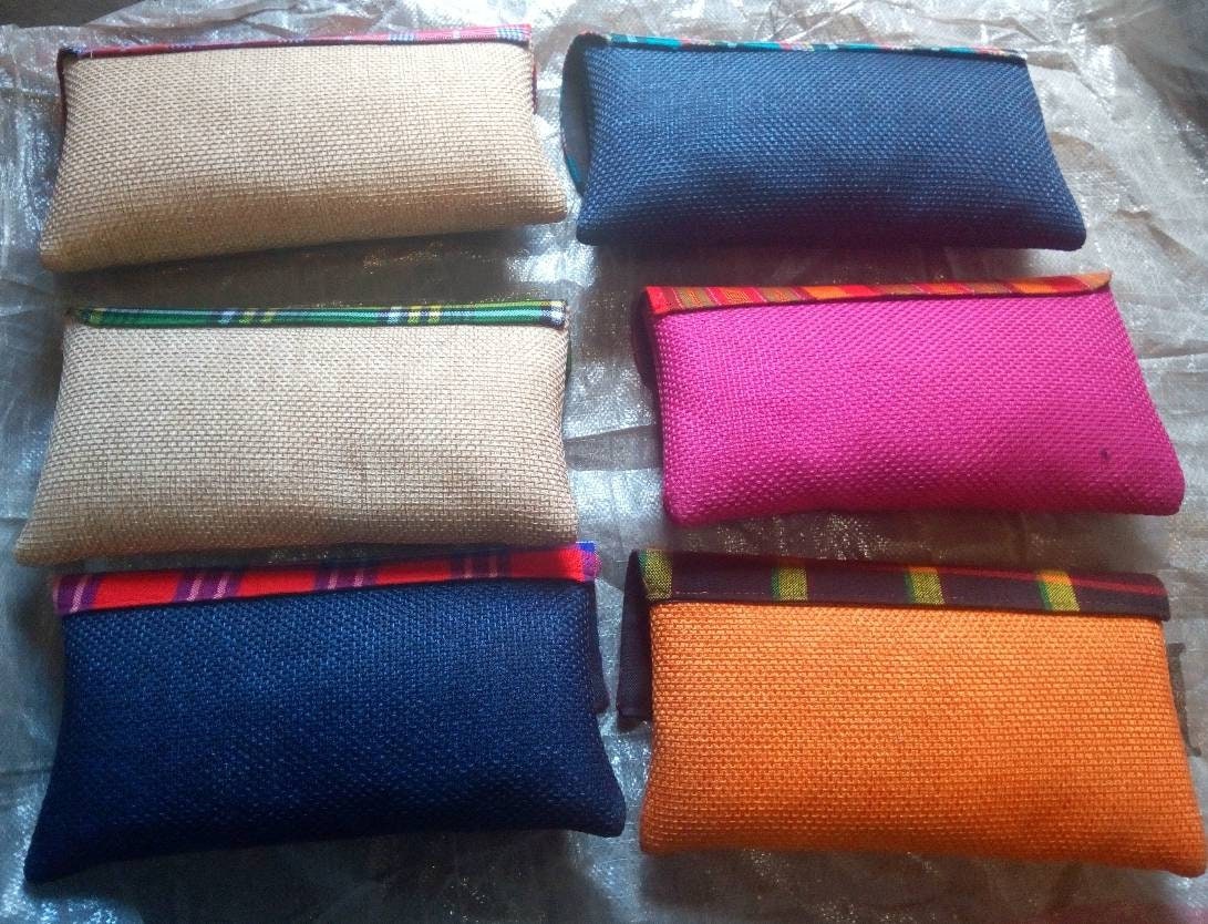 set of 6 African purses, bags,African print bag,African leather purses, women purses christmass gift for loved ones.