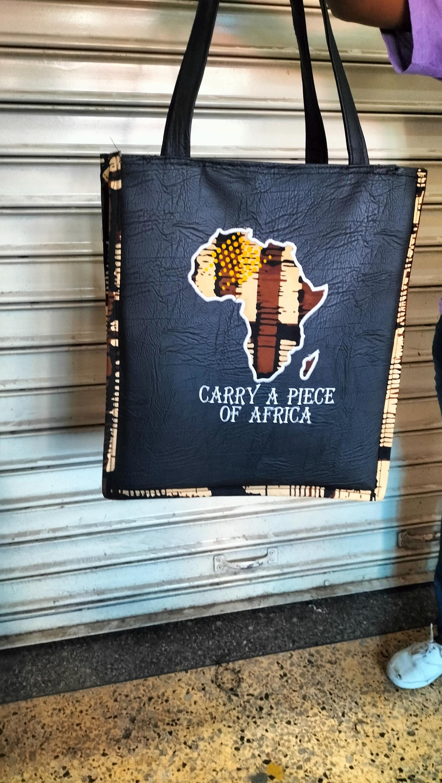 African Leather Tote bag, handcrafted laptop bag,Black woman modern African tote bag, Stylish tote bag,Brown girl bag.