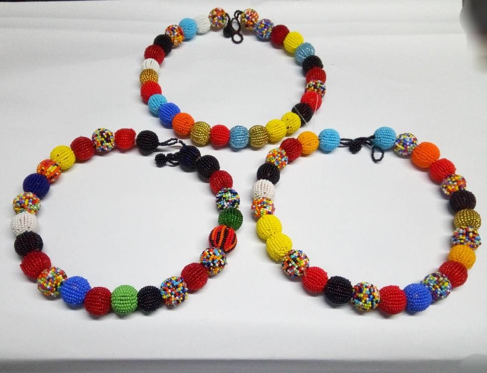 Boho Statement Jewelry/Colorful Seed Bead Necklace/Layered Necklace for Women/Gift for Her/Handmade Beaded Necklace/gift for women