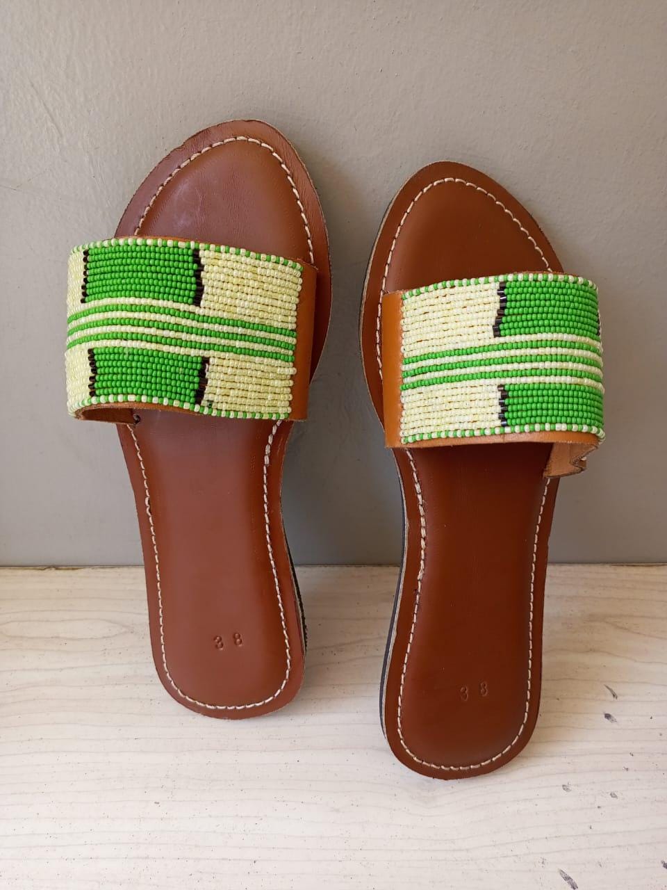 CUSTOMIZED African beaded sandals, summer sandals, Christmas gift for her,mom gift,beach sandals, leather sandals, mother's day gifts