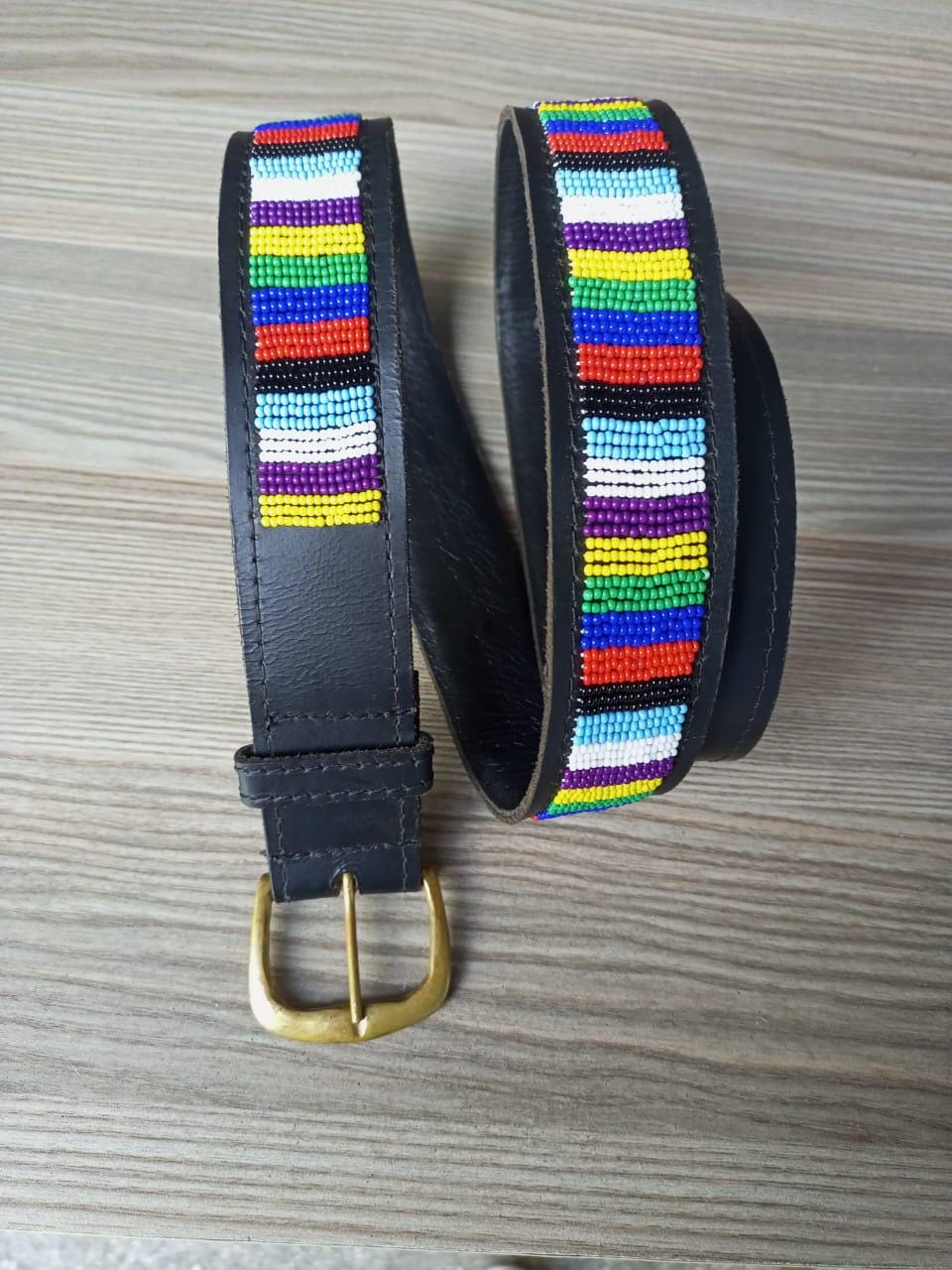 Maasai belt, Leather belt, Beaded belt, Handmade belt, Christmas gifts for loved ones African beaded belt, unisex belt, Casual belt, Boho