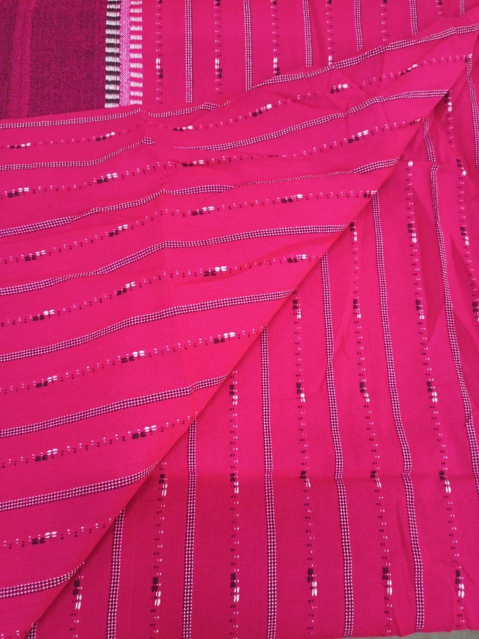 Authentic Maasai Shuka Blanket - Traditional African Tribal Wrap, pink and white Safari Blanket for Home Décor or Outdoor Adventures