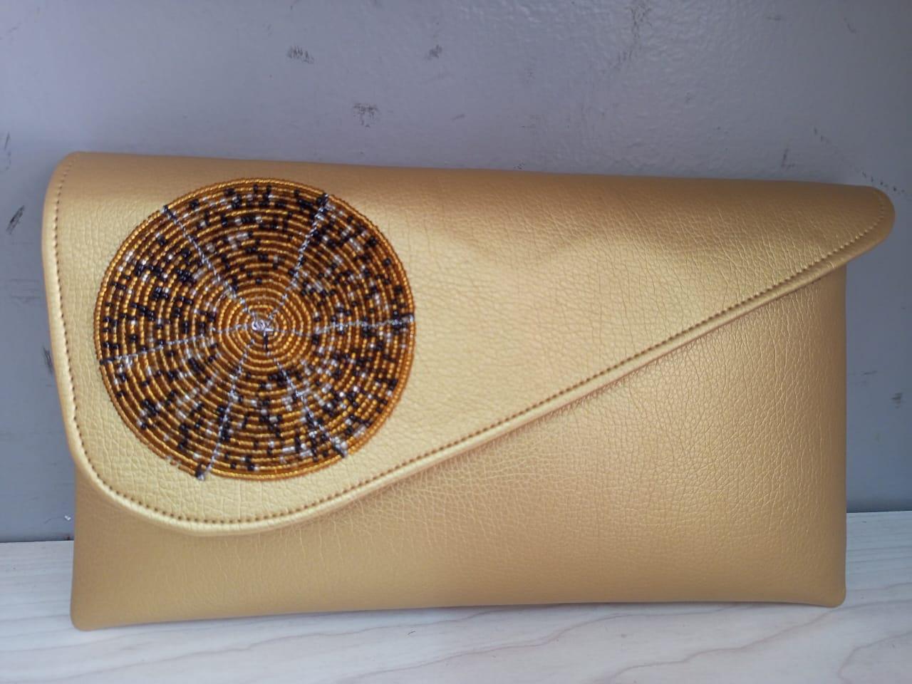 Gold leather African purses, bags,African bag, women purses , gift for her, christmas gift for loved ones,clutch bags, mother's day gifts
