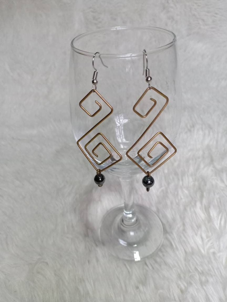 Maasai earrings / Set of 6 African earrings /brass earrings /Jewelry /Jewellery /African brass earrings, christmas earrings for loved ones.