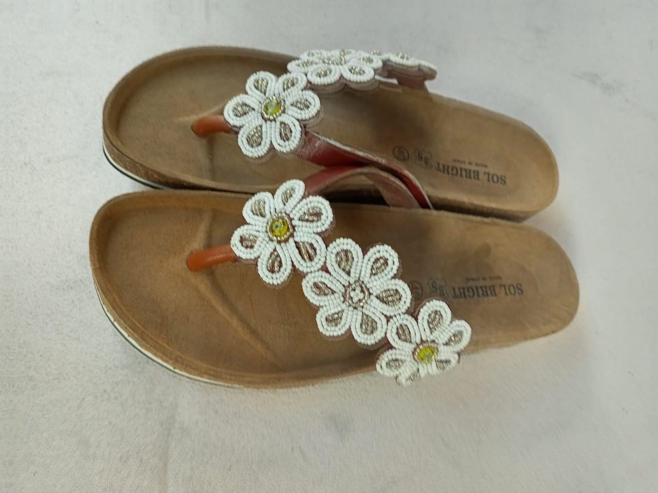 Handmade African Beaded Sandals/Authentic Maasai-Style Leather Flip-Flops Women/Boho Beach Sandals/Comfortable Summer Sandal African Gifts