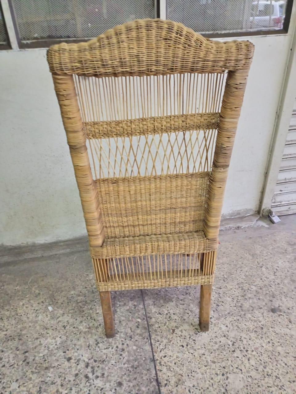 Free Shipping Handmade Malawi Cane Seat/Boho African Chair for Living Room/Rustic African Woven Seat/Perfect for Indoor & Outdoor Spaces/