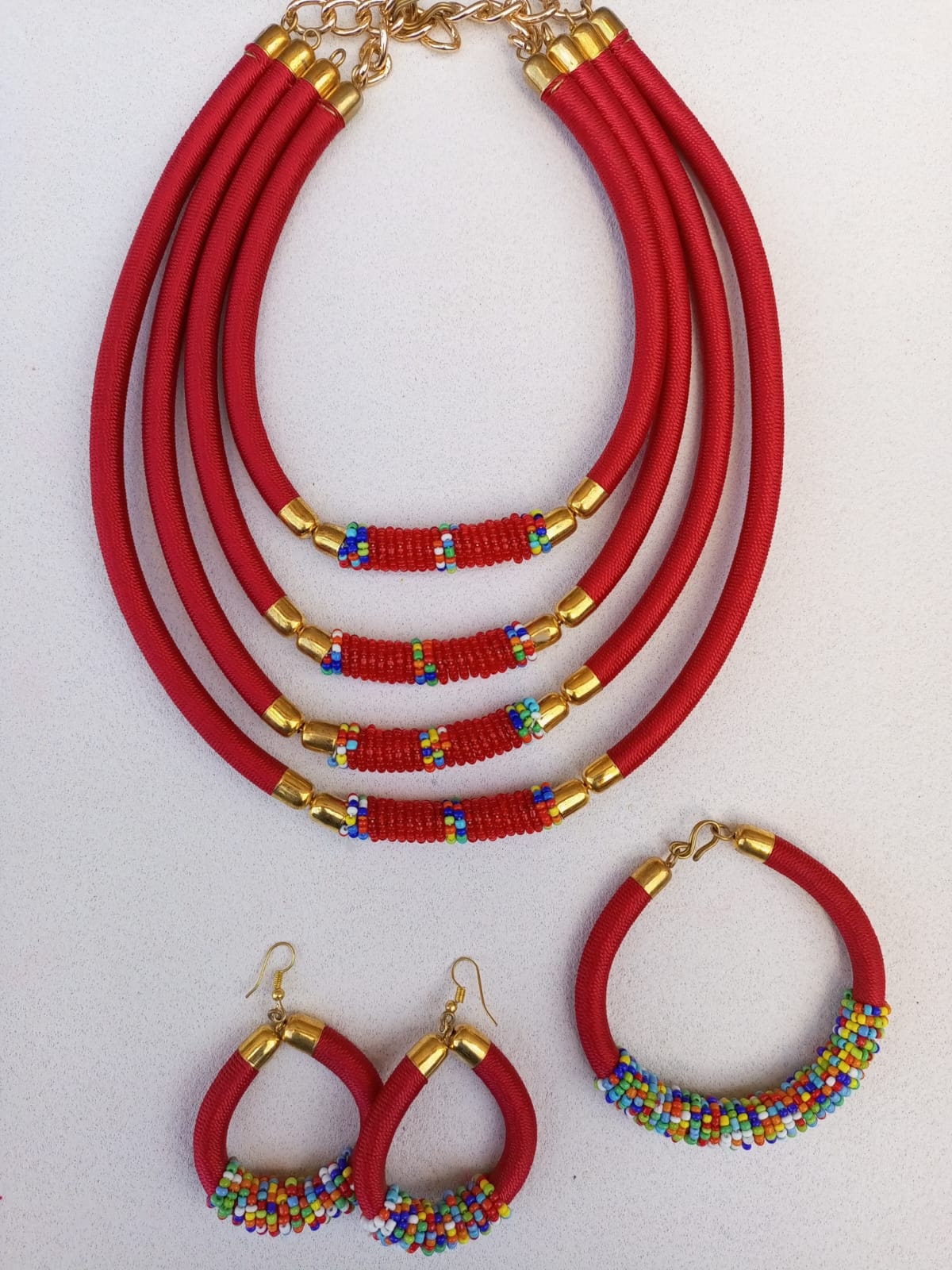 Boho Statement Jewelry/Colorful Seed Bead Necklace/Layered Necklace for Women/Gift for Her/Handmade Beaded Necklace/gift for women