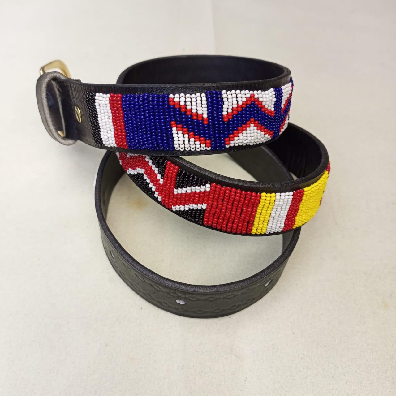 Maasai belt, Leather belt, Beaded belt, Handmade belt, Christmas gifts for loved ones African beaded belt, unisex belt, Casual belt, Boho