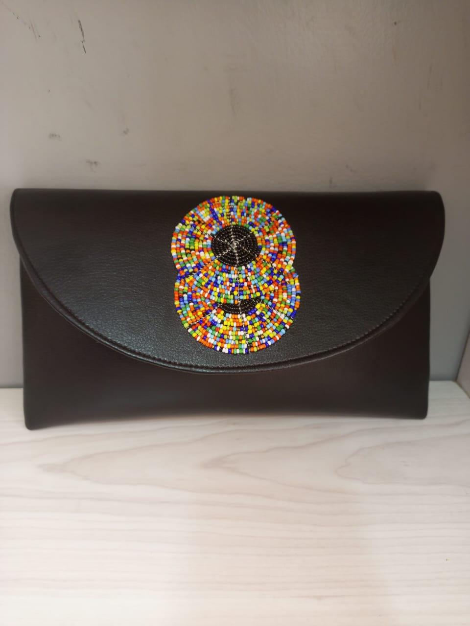 Black leather African purses, bags,African bag, women purses , gift for her, christmas gift for loved ones,clutch bags, mother's day gifts