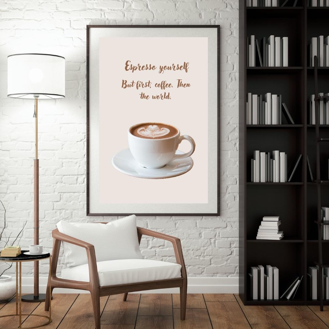Espresso Lover's Digital Art Print,Perfect Coffee Quote for Kitchen,Home Decor,Coffee Shop Wall Art,Instant Download,Coffee Enthusiast Gift