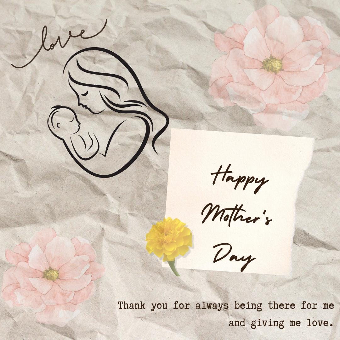 Beautiful Mother's Day Digital Paper Pack - Instant Download,