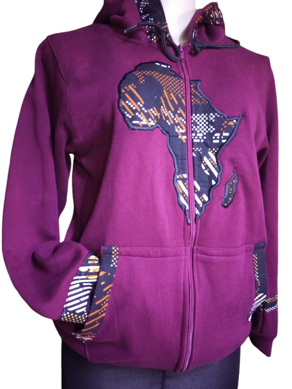 African unisex maroon hood/Handmade Custom Winter Hood/Cozy Cold Weather Gear/Winter Hood/Personalized Winter hood/christmass gift