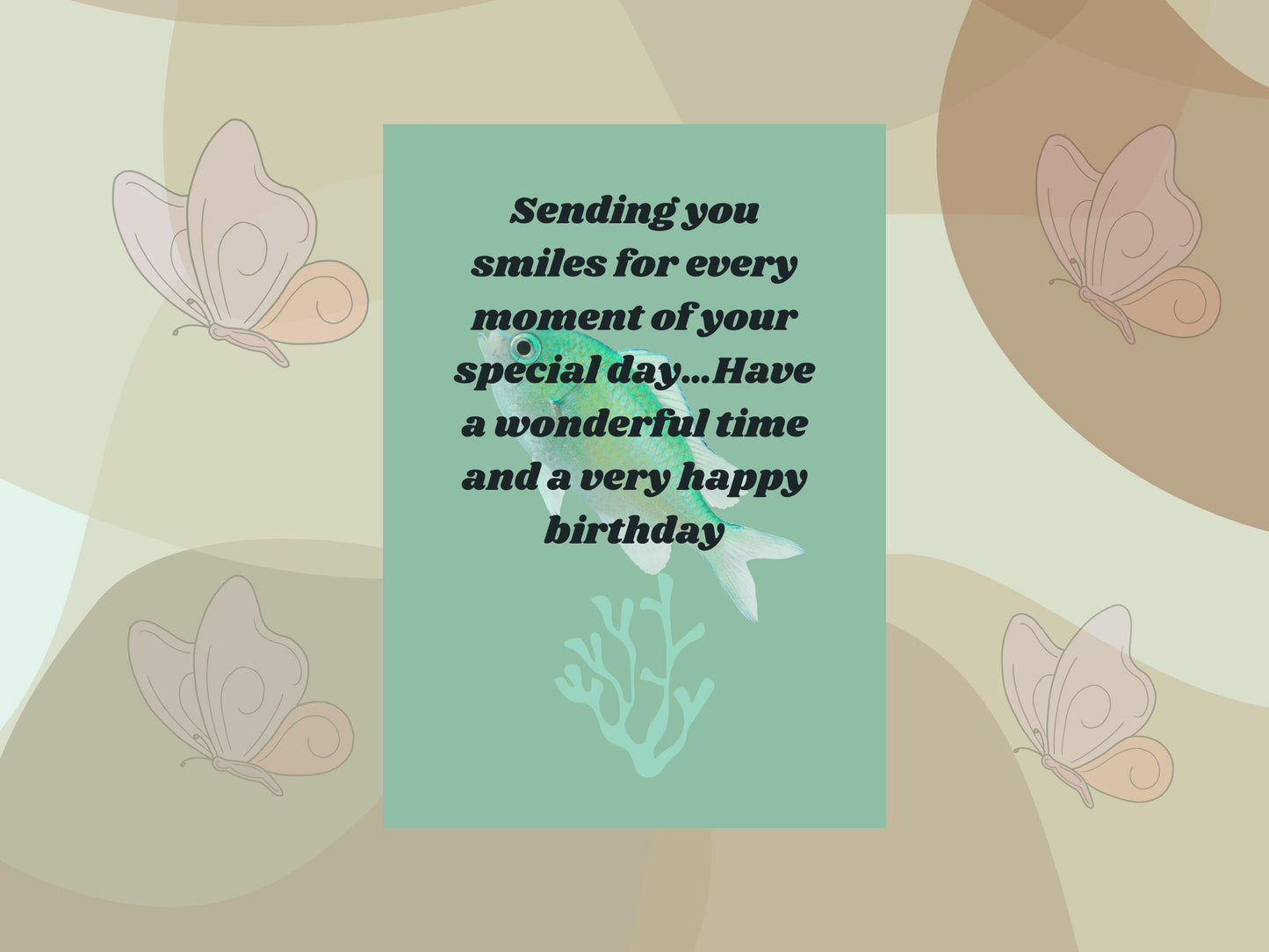 Digital birthday card, instant download, card, eco-friendly card, printable birthday card, unique birthday card, single-sided digital
