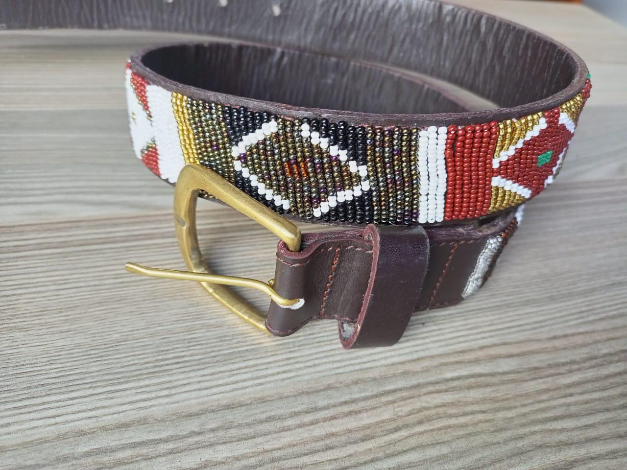 Maasai belt, Leather belt, Beaded belt, Handmade belt, Christmas gifts for loved ones African beaded belt, unisex belt, Casual belt, Boho