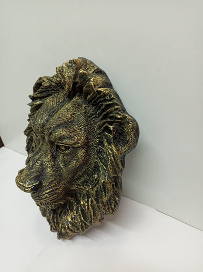 Handmade Lion Head Wall Art/Fiber Lion Sculpture/Unique African Safari Decor/Boho Jungle Theme/Animal Wall Art/Wildlife Home Decor