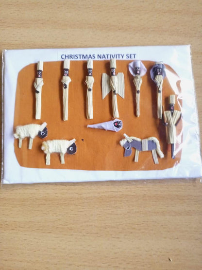 Handmade Nativity Christmas Card Set/Religious Holiday Cards/Christian GreetingCards/Unique Nativity Scene Art/Spiritual ChristmasStationery