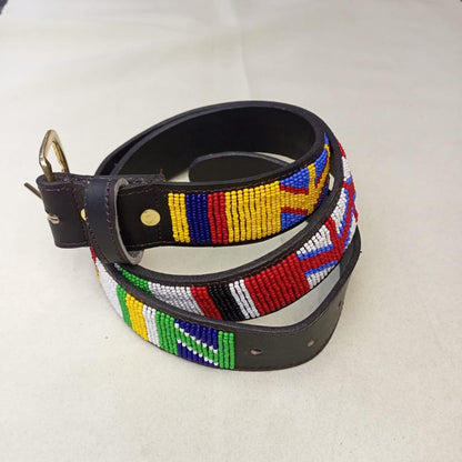 Maasai belt, Leather belt, Beaded belt, Handmade belt, Christmas gifts for loved ones African beaded belt, unisex belt, Casual belt, Boho