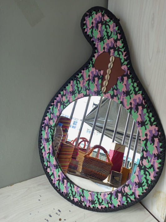 Elegant Art Decor Mirror | Unique Christmas Gift | Modern Wall Mirror for Home Decor | Holiday Living Room Accent | Handcrafted Mirror Gift